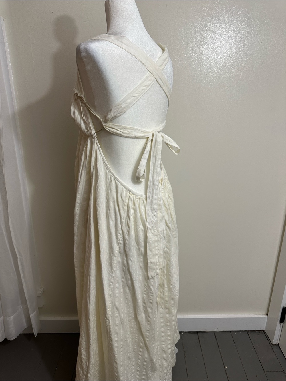 Free People Cream Maxi Dress with Tank Straps
#beach
#boho
#cottagecore - Picture 5 of 5